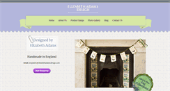 Desktop Screenshot of elizabethadamsdesign.com
